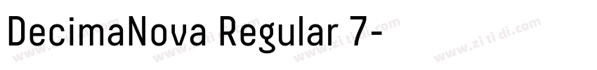 DecimaNova Regular 7字体转换